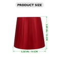 thumbnail image 3 of HIBIBUD 2026 New Red Lamp Shade for Table/Floor Lamps - Pleated Clip-On Decor Cover (Red) for Table Lamps, Floor Lamps, Home Decor, Lighting Accent, Bedroom, Living Room, Decorative Lighting., 3 of 3