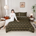 thumbnail image 4 of Feelyou Sheep Skeleton Teen Twin Comforter Sets, Gold Mandala Damask Bedding Set, 2pcs, 4 of 8