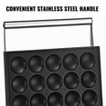 thumbnail image 5 of VEVOR Mini Dutch Pancake Maker Poffertjes Machine for 25PCs Mini Round Pancakes, 1750W Stainless Steel for Restaurant Bakeries Snack Bar Family, Sliver, 5 of 9