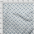 thumbnail image 2 of oneOone Cotton Cambric Grayish Blue Fabric Koi Fish Ocean Craft Projects Decor Fabric Printed By The Yard 56 Inch Wide, 2 of 4