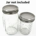 thumbnail image 5 of HomeSproutingKit Deluxe, Stainless Steel Lids For Wide Mouth Jars, 2 Sets, Rust-Proof, Enhance Your Kitchen's Functionality. Ideal For Sprouting Enthusiasts And Gift Givers., 5 of 7