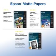 Epson Presentation Paper Matte, 8.5 x 11, 100 sheets