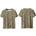 thumbnail image 6 of COSFO Summer Shirts for Men Camouflage Short Sleeve Tops Crew Neck Soft Regular Fit Mens Graphic Tees, 6 of 9