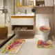 thumbnail image 3 of Juego de cortina de ducha con hojas de arce otoñal, tapa de inodoro y alfombrillas antideslizantes, 4 cortinas de ducha de calabaza blanca y amarilla para baño, decoración de baño de otoño, 3 of 7