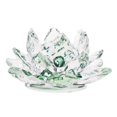 thumbnail image 3 of Crystal Lotus Flower Crafts Paperweights Glass Lotus Crystal Lotus Flower Model Green, 3 of 8