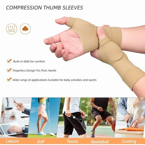 Compression Wrist Thumb Band Belt Carpal Tunnel Hands Wrist Support Brace Strap Sleeve Golf Tenosynovitis Arthritis Gloves