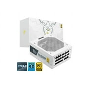 Corn KL1250 Iceberg,1250W Fully Modular Power Supply,80Plus Gold Medal Certification,Customize The Silver Full Module Wiring,Automatic Speed Control,SUPPORT ATX 3.0, PCIE 5.0,Japanese Capacitor-White