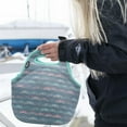 thumbnail image 4 of Built Gourmet Getaway Neoprene Lunch Bag - Insulated, Reusable, & Machine-Washable Lunch Tote for Hot and Cold Food Storage, Lightweight & Reusable - One Size (Scallop Stripe), 4 of 4