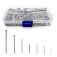 thumbnail image 1 of Hardware Steel Nail Assortment Kit, 460pcs Nails Assortment For Hanging Pictures Woodworking Stainless Steel Concrete Nails (7 Size ), 1 of 5