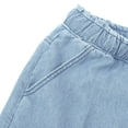 thumbnail image 4 of Nestiefly Jean Shorts Womens 2026 Summer Casual Lightweight High Waisted Comfy Stretchy Pull on Trendy Drawstring Denim Shorts with Pockets Light Blue 5XL, 4 of 6
