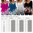 thumbnail image 2 of Askfv Women's Plus Size V Neck Tunic Tops Long Sleeve Swing Tunic Shirt Flowy Henley Casual Blouse Tops, 2 of 4