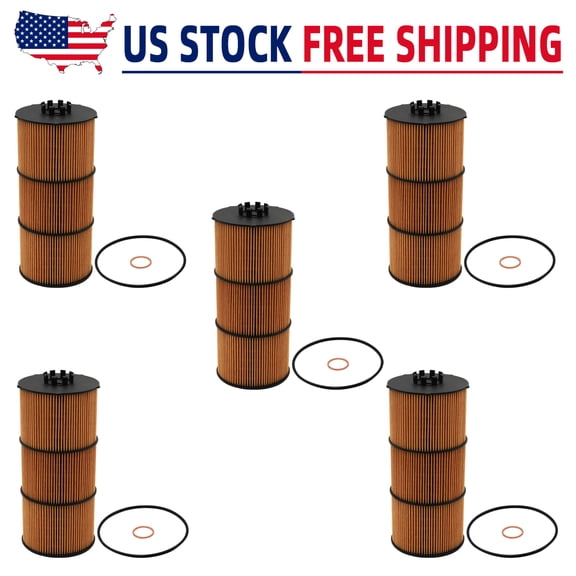 5pcs LF17511 Oil Filter Fit for 2012-2020 Freightliner Trucks & Buses 114SD 122SD 2009-2019 Cascadia L6 12.8L 14.8L 15.6L 2012-2020
