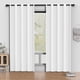 thumbnail image 1 of Cortinas Blackout Blancas Grisáceas 52 x 84 Pulgadas, Juego de Cortinas Térmicas Aisladas Negras de 2 Paneles, Cortinas Que Reducen el Ruido y Oscurecen la Habitación para Recámara, Sala de Estar, Pr, 1 of 6