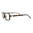 thumbnail image 6 of Womens Luxe Narrow Rectangle Plastic Blue Light Filter Computer Glasses Tortoise, 6 of 8