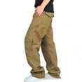thumbnail image 1 of Birdeem Mens Solid Multi-Pocket Washed Overalls Outdoor Casual Pants Trousers, 1 of 11