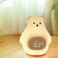 thumbnail image 4 of Bonita lámpara de guardería con forma de oso Nightlight Kids despertador Temporizador de repetición para la habitación 3 tiempo de tiempo de tiempo de Tiempo de Luz amarilla cálida BLESIY Luz de noche infantil, 4 of 8