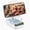 White, variant on Adjustable Cell Phone Stand with Wireless Induction Bluetooth Speaker, HD Surround Sound, Color-Changing LED Light, and Non-Slip Phone Holder – Perfect for Yoga and Kitchen, a Great Gift for Everyone
