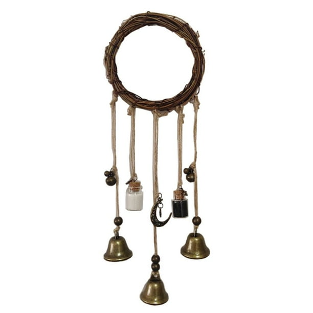 Witch Bells Door Knob Hanger Witchcraft Decor Wind Chimes Positive