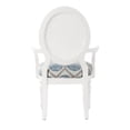 thumbnail image 5 of Cilia Accent Lounge Chair, White Frame with Blue and White Coastal Patterned Fabric, 5 of 8