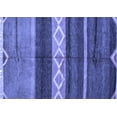 thumbnail image 1 of Ahgly Company Machine Washable Indoor Rectangle Abstract Blue Modern Area Rugs, 4' x 6', 1 of 4