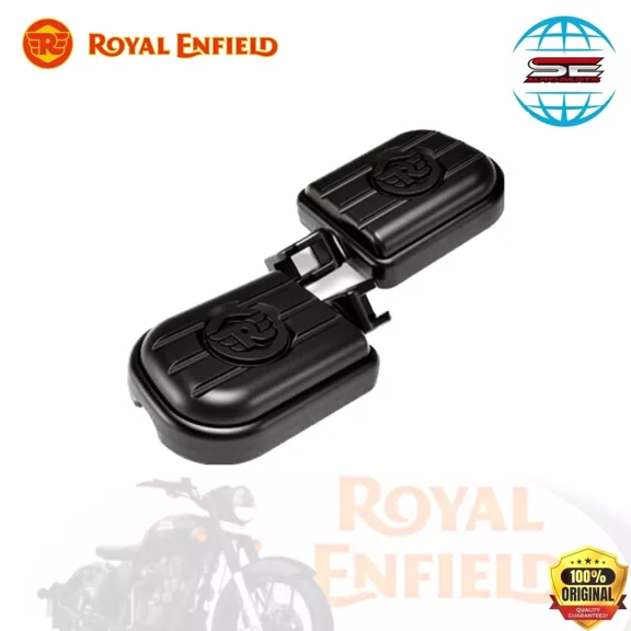 Genuine BLack Deluxe Footpegs for Royal Enfield Goan Classic, Meteor 350 & All New Bullet 350