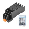 thumbnail image 1 of Relé de potencia de bobina de 12 V CC DPDT LY2NJ HH62P-L JQX-13F 10 A con base de zócalo PTF08A, 1 of 8
