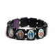 thumbnail image 1 of Fashion Wood Stretch Catholic Icon Bracelets Saint Jesus Cross Virgin Mary Religious Unisex Bracelet 3-color, 1 of 5