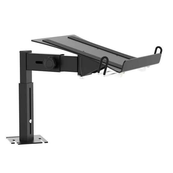 ProX XF-B3LSBL Black Universal Side Laptop Shelf Mounting Stand for B3 DJ Table Workstation by Humpter