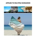 thumbnail image 6 of Teal Blue Ombre Cream Bath Towels for Bathroom Set,Luxury Microfiber Towels Gifts for Women,Beach Kitchen Hand Hair Face Towel and Dish Washcloth,Modern Geometric Brown Aesthetic Towels+Set, 6 of 7