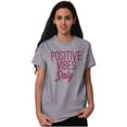 thumbnail image 5 of Breast Cancer Survivor Positive Vibes Women's Graphic T Shirt Tees Brisco Brands L, 5 of 5