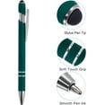 thumbnail image 4 of 6 Pack Ballpoint Pens with Stylus Tip, 2 in 1 Metal Pen Black Ink 1.0mm Medium Point Stylus Pen for Touch Screens, 4 of 6