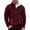 Brick Red, variant on Mens Zip Up Sweatshirt 2026 Fall Winter Long Sleeve Casual Stand Collar Full Zipper Sweatshirt Jacket Cardigan Outerwear