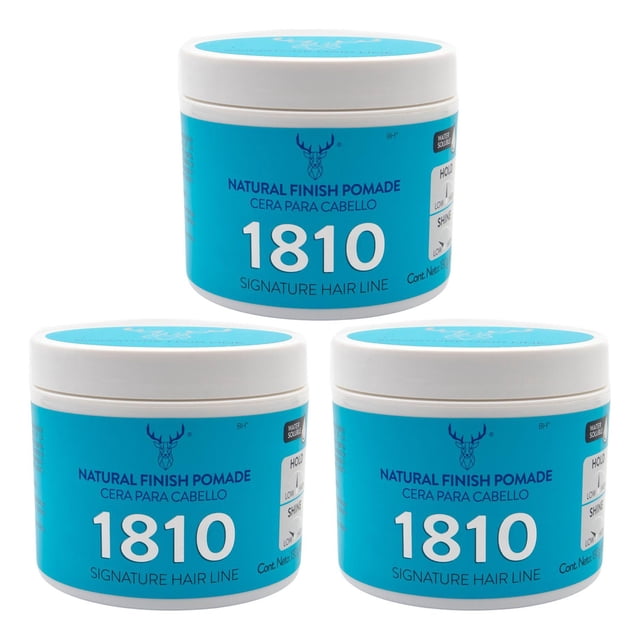 Kit X 3 Natural Finish Cera 1810 Para Cabello Fijación Media