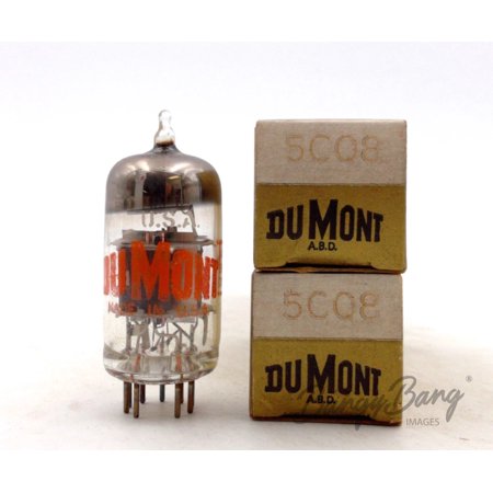 

2 Vintage DuMont 5CQ8 Triode Tetrode VHF Oscillator Mixer TV Valve- BangyBang Tubes