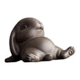 thumbnail image 4 of Figura de conejo, estatua de conejo, escultura de animal, objetos de colección, arte, obra de arte, escritorio Acuéstese7cmx5cmx10cm, 4 of 9