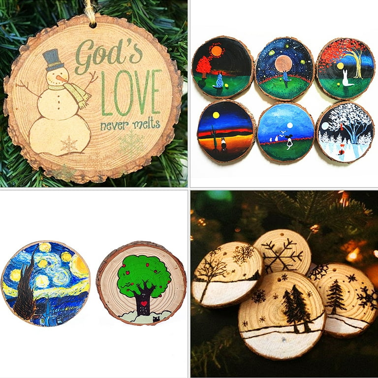 110 Painted wood circles ideas  christmas crafts, christmas ornaments,  christmas wood