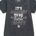 thumbnail image 2 of International Harvester - It's Alright To Be Little Bitty - Toddler Girls Fleece Dress, 2 of 5