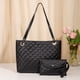 thumbnail image 4 of Conjunto De Dos Piezas Con Cartera Y Bolso Tote Bolso bandolera para mujer Casual 2 en 1 Conjunto de bolsos Moda para mujer Tote (Negro) Ehuebsd Para Estrenar, 4 of 7