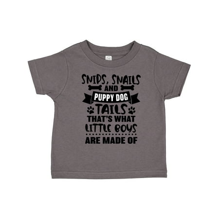 

Inktastic Snips Snails and Puppy Dog Tails That s What Little Boys Gift Toddler Boy Girl T-Shirt