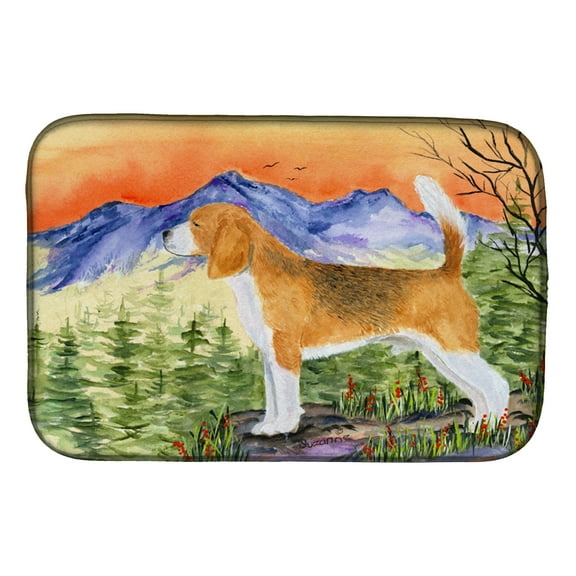 Beagle Dish Drying Mat