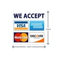thumbnail image 3 of We Accept Credit Cards AmEx Visa MasterCard Discover Decals Sticker Logo Sign for Stores & Businesses (3.5" x 3.5"), 3 of 10