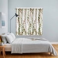 thumbnail image 3 of Green Pink Weeping Eucalyptus Kitchen Curtains Window Panels, Spring Summer Farmhouse Leaves Insulated Window Treatment Curtain, Grommet Curtains for Bedroom/Living Room/Bathroom, 2 Piece 42"Wx63"L, 3 of 8