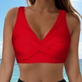 thumbnail image 2 of TOWED22 Women Full Coverage Bikini Top No Bottom Push up Swimsuits Top Sport Bra Bathing Suits Tops-Re01,XL, 2 of 9