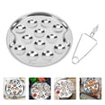 thumbnail image 4 of de caracoles de material acero inoxidable, herramienta de Metal para servir , 12 agujeros de compartimento, vajilla, bandeja para servir Caracol BLESIY sartén de caracol, 4 of 8