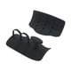 thumbnail image 2 of 2 agarres para levantamiento de pesas, agarres flexibles antideslizantes para entrenamiento, barra de pesas sin dedos negro, 2 of 9
