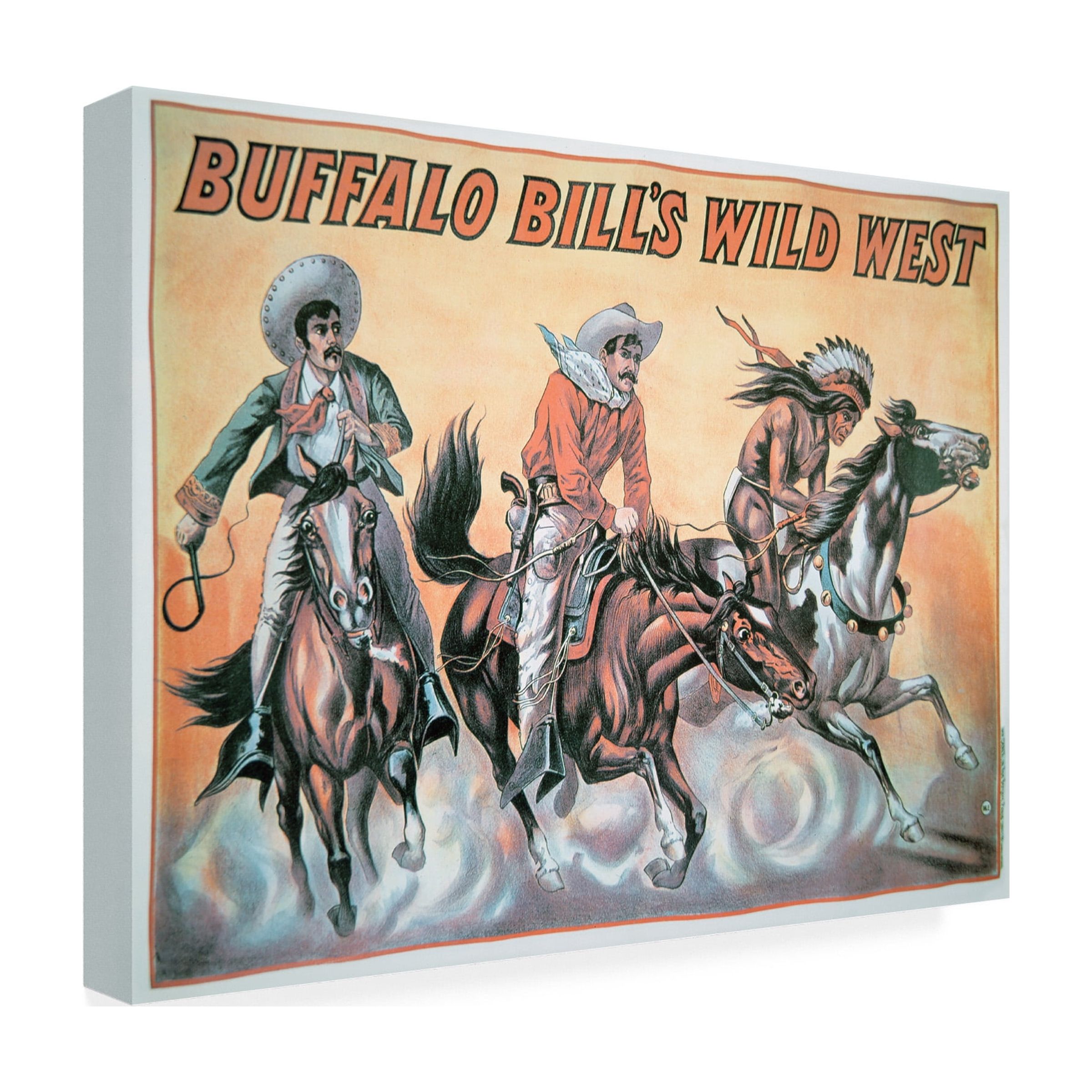 Trademark Art "Buffalo Bill's Wild West Show, 1898" Canvas Wall Art