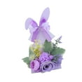 thumbnail image 6 of Sharprepublic Easter Bunny Table Sign Artificial Flower Handmade Multipurpose 5x3x10.2inch, 6 of 8