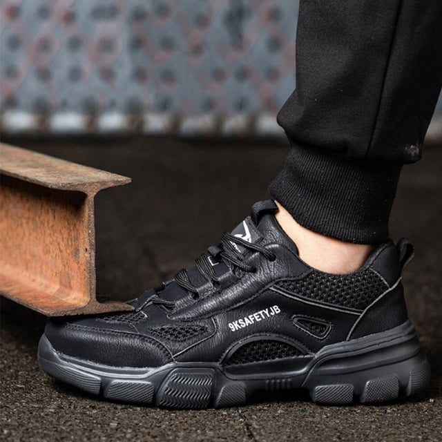 Botas de trabajo antipuñaladas para hombre, cómodas botas con punta de acero, ligeras para actividades al aire libre Likrtyny Tenis De Mujer Tenis De Hombre