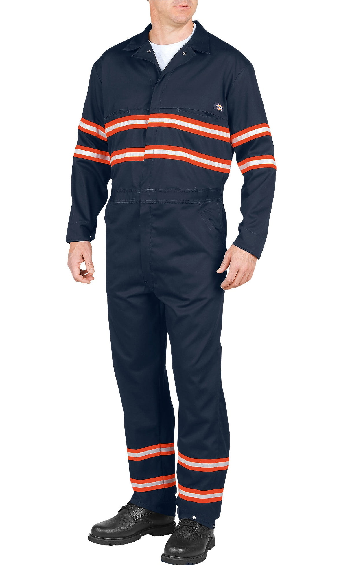 dickies men's bigtall enhanced visibility/long sleeve coverall non