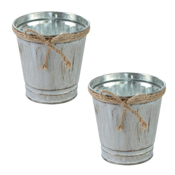 HAKIDZEL 2pcs Jug Vases for Decor Silver Flower Container for Decorative Item